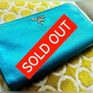 JUST SOLD! haven’t deleted listing incase of return- Aqua Blue Zip Wallet
